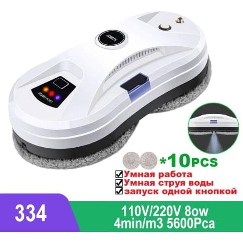 Ultra-thin Window Cleaning Robot Window Glass Vacuum Cleaner Remote Control Robot Vacuum Cleaner 10pieces of Cleaning Cloth Gift
