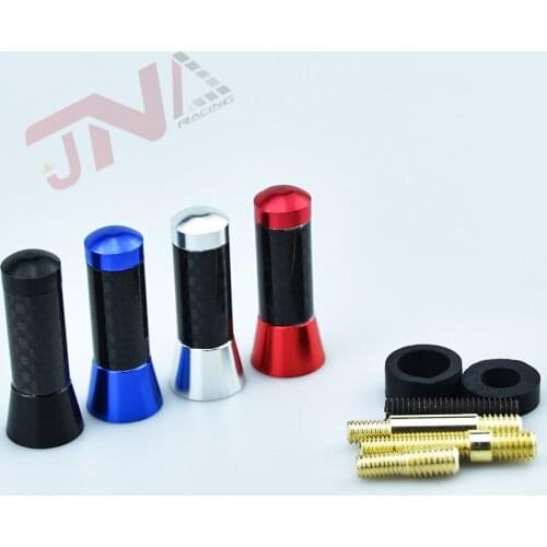 3.5CM Universal Car FM Antenna Carbon Fiber Mini Screw Aluminum Car Short Aerials Antenna