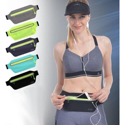 Women Hidden Sports Belt Bag Waterproof Ultra-thin Waist Bag New Hot Light Run Cell Phone Fanny Pack