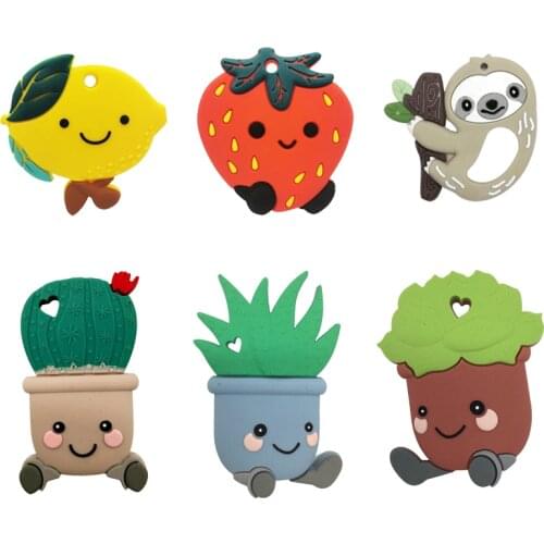 1pc Baby Silicone Teether BPA Free Baby Educational Montessori Toys For Kid Teething Baby Nursing Teething Gift Accessories