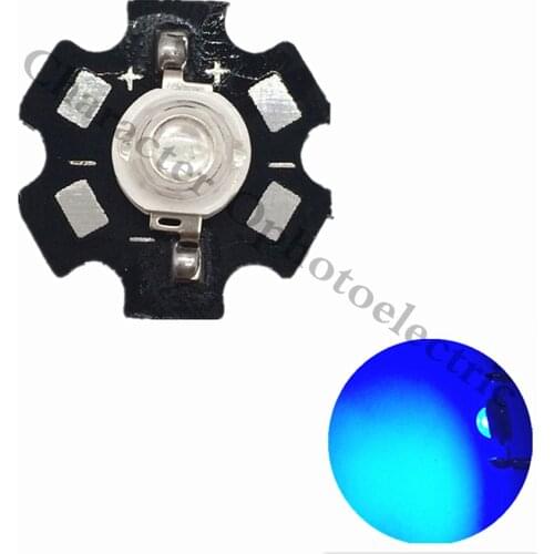 10-100 pcs 1W/3W Blue 465-470nm/ Royal Blue 445-455NM High Power LED Emitter 700mA with 20mm Star PCB