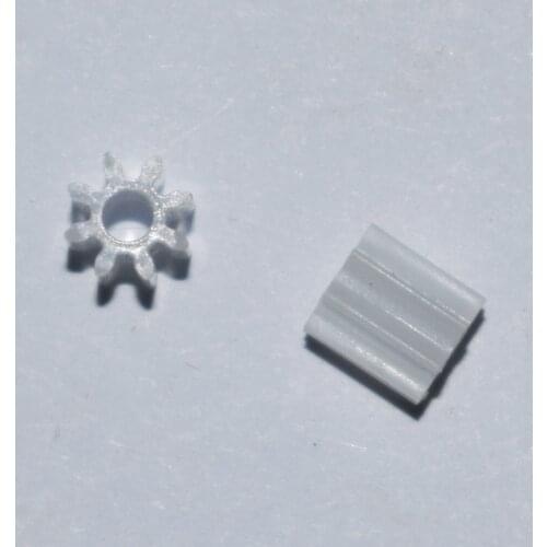 10/100pcs diameter 5mm/2mm hole/8 tooth 0.5 modulus plastic motor gear/spur gear/DIY toys part/technology model parts/82A