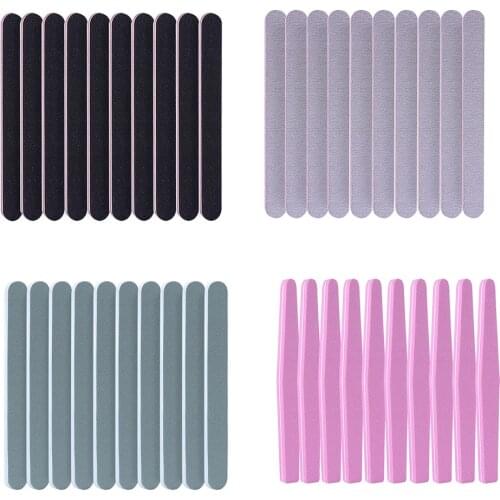 10pcs Nails File Buffer Double-Sided Nail Sanding Block Manicure Tool Wear-resistant UV Gel Polisher Nail Care for Grinding Poli
