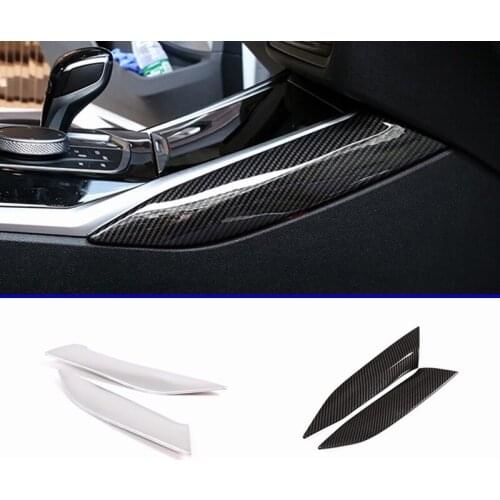 2pcs For BMW 3 Series G20 G28 2020 Car Interior Central Control Side Sticker Decoration Trim
