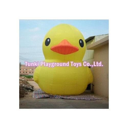 3 Meters inflatable cartoon characters inflatable yellow duck for sale