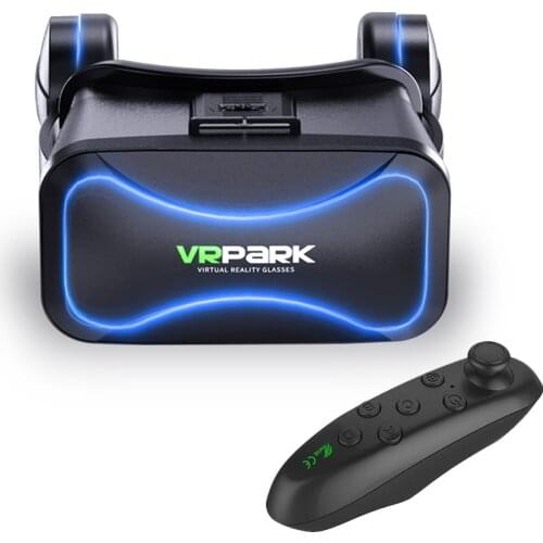 VR 3D Glasses with Controller Adjustable focal length 3D Game Virtual Reality HiFi Stereo VR Headset For 3.5-6 inch Smartphone