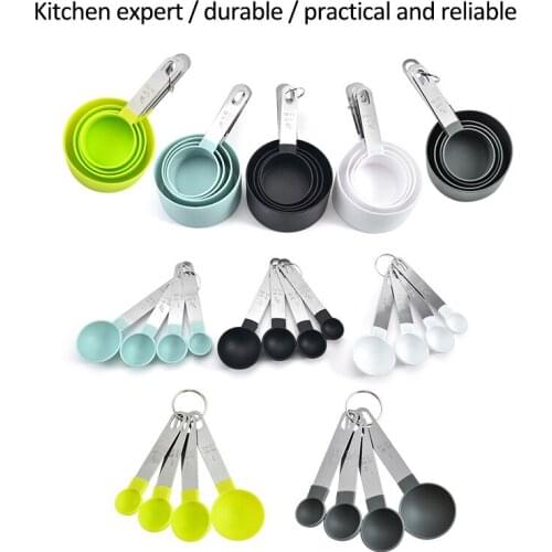 4Pcs/Set Stainless Steel Measuring Cups Spoons Set Kitchen Baking Tools