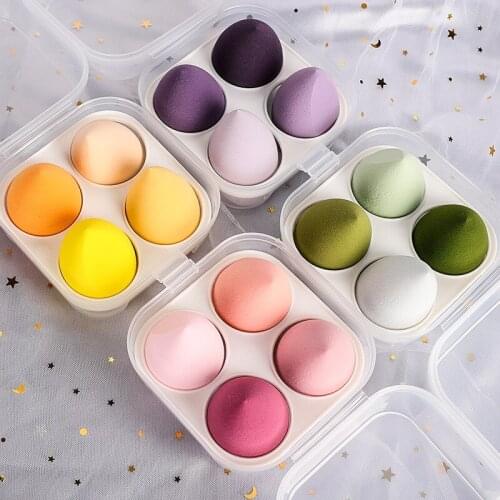 4pcs Makeup Sponge Set Wet And Dry Beauty Beauty Cosmetic Powder Puff Makeup Powder Puff Air Cushion Makeup Sponge Tool