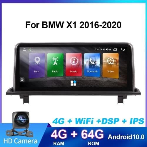 4G LTE Android 10 For BMW X1 2016 2017 2018 2019 2020 Carplay Multimedia Stereo Car DVD Player Navigation GPS Radio