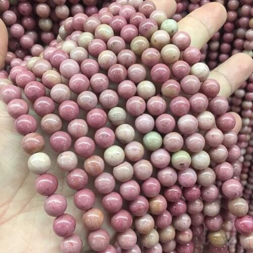 6/8/10/12mm Natural Red Wooden Jaspers Stone Beads For DIY Jewelry Round Loose Spacer Bead Fit Bracelet Necklace