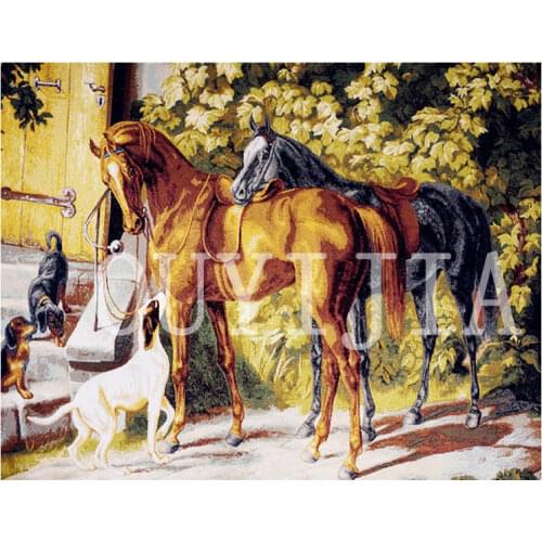 OUYIJIA 5d DIY Diamond Painting Animal Horses Dog Full Square Round Rhinestone Embroidery Cross Stitch Craft Tools Set