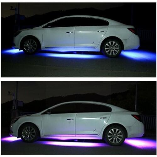 2021 New Automotive LED Chassis Light IP68 Waterproof Beads Car Under Bottom 5050 Bar Light App Neon Lamp Three Modes Contr N4Y5
