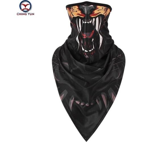CHINGYUN 2020 ice silk animal mask sunscreen riding neck sleeve digital printing men and women outdoor sports triangle scarf