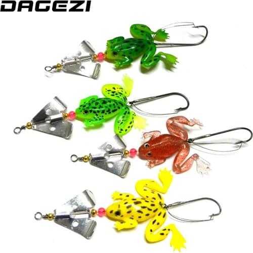 DAGEZI 4pcs/lot Topwater Fishing Lure 8cm/6.2g/pcs fishing Lures pesca Crankbait Hooks Bass Bait fishing Tackle