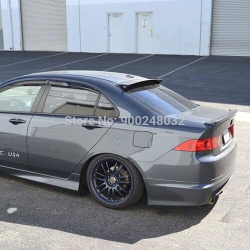 For Honda Accord CL7 CL9 2004-2008 ABS Plastic Unpainted Color Rear Roof Spoiler Wing Trunk Lip Boot Cover Car Styling