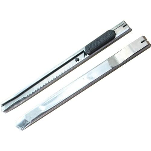 Stainless steel art knife small portable office supplies metal paper cutter student stationery tool knife wholesale