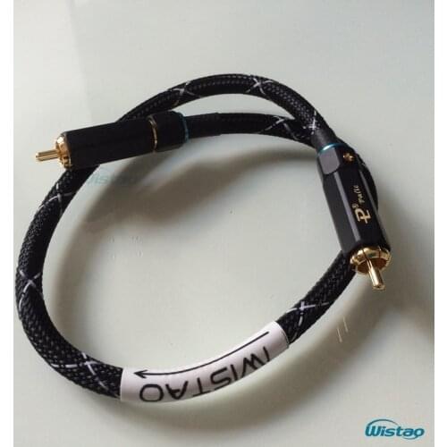 IWISTAO HIFI 75-ohm Digital Coaxial Cable DAC Signal Cable Belden 1694A Cold Press Self-locking Budweiser RCA Free Shipping