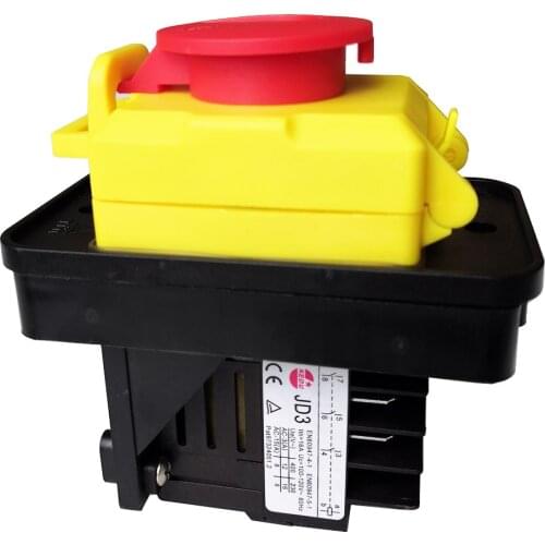 KEDU KJD11 JD3 8Pin 110V/230V 16A Waterproof Electromagnetic Pushbutton Switch Industrial Emergency Stop Push Button Switches