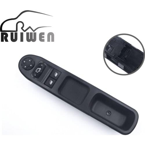 CONTROL BUTTON LIFT GLASS + RETRO 6554.QA 6554QA 9654859677 AVG for Peugeot 207 207SW 207CC Power Window switch Button