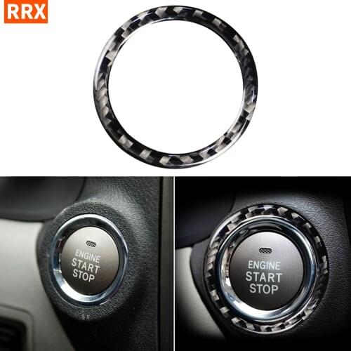 For Lexus IS250 300 350C 2006-2012 Carbon Fiber Car Engine START STOP Button Ring Cover Sticker Switch Unblock Power Button