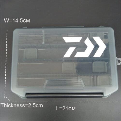 Daiwa Fishing Box for Baits Plastic Lure Boxes Fly Fishing Tackle Storage Box Supplies Accessories High Strength