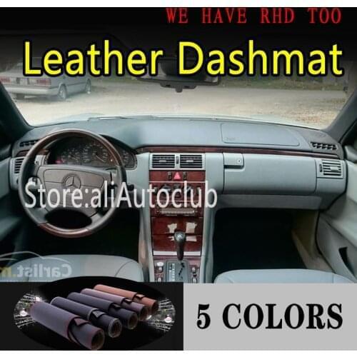 Leather Dashmat Dashboard Cover Pad Dash Mat Sunshade Car Carpet For Mercedes-Benz E Class W210 E280 E300 E400 1996 - 2003