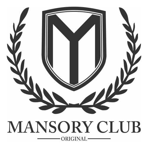 Mansory Club With A Wreath Car Stickers Shield Sign Surrounded By Wheat Ears Car Decal For Car Body Window Door Design FA125