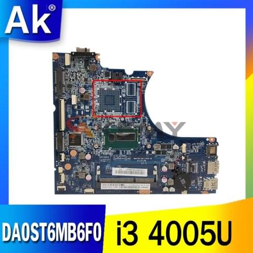 For Lenovo IdeaPad Flex 14 Flex-14 laptop motherboard DA0ST6MB6F0 motherboard with CPU i3 4005U 100% test work