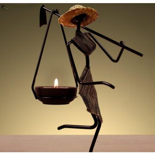 Metal Creative Candle Holders Table Decoration Fashion Iron Art Modern Candelabra Decoracion De Hogar Coffee Table Decor BS50CH