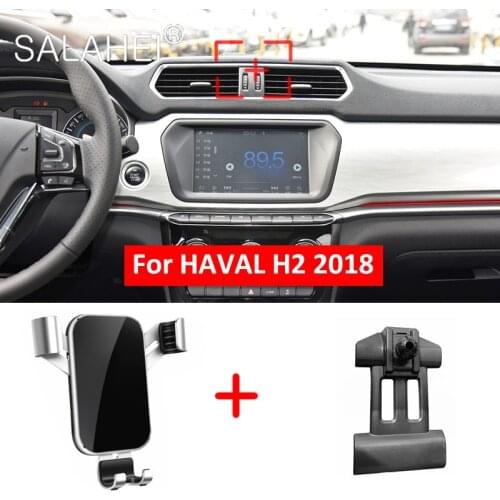 Mobile Phone Holder Air Vent For Haval H2 2018 Interior Dashboard Holder Cell Stand Support Car Accessories Mobile Phone Holder
