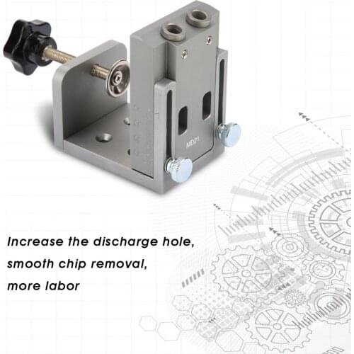 Pocket Hole Puncher Jig Kit Mini Style Pocket Hole Jig Kit For Wood Working Step Drill Bit Set Woodworking Tools Wood Cutter