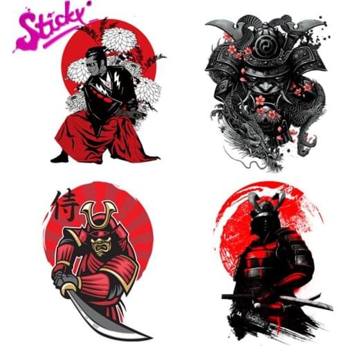 STICKY Japanese Ninja Samurai Sticker Decal Decor For Car Bicycle Motorcycle Accessories Laptop Helmet Trunk Wall
