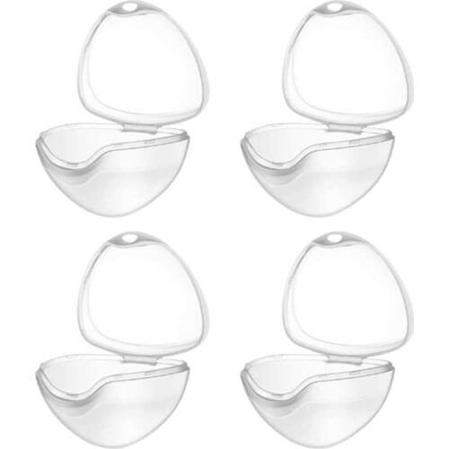 New 4PCS Nipple Storage Box Baby Pacifier Container Portable Dustproof Soother Case
