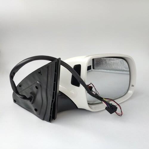 New 17 Pins Power Heated& Adjustable Glass LED Turn Signal Side View Mirror For Audi Q7 10-16