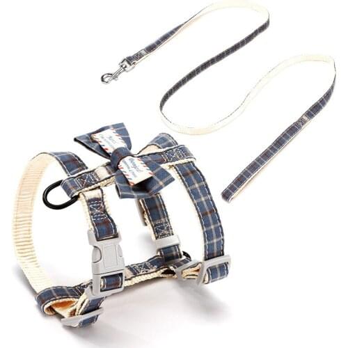 New Fashion Pet Dog Cat Harness and Leash Set Vest Nylon Chest Strap Accessories for Small Dog and Cat Harness