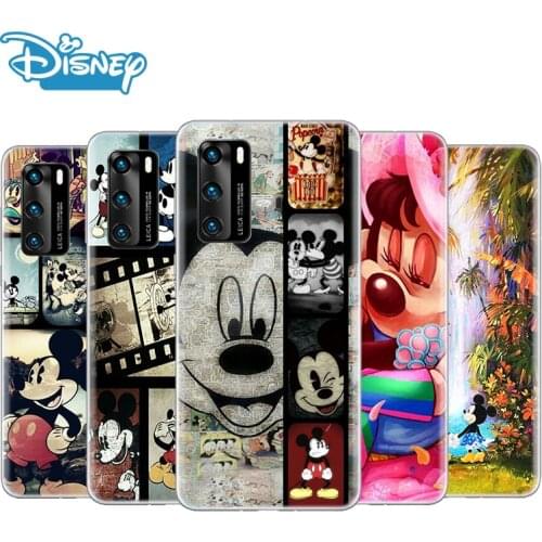 Transparent Cover Disney Mickey mouse cool For Huawei P50 P40 P30 P20 P10 P9 P8 Lite Pro Plus mini 2019 2017 Phone Case