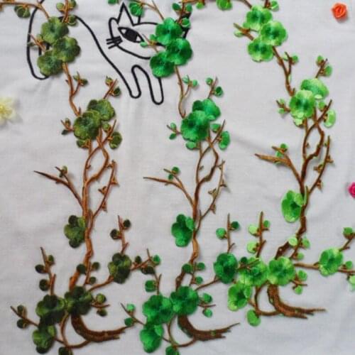 DIY promotion stage dress decorated yijianmei Beijiao ironing cloth embroidered with classic wintersweet plum