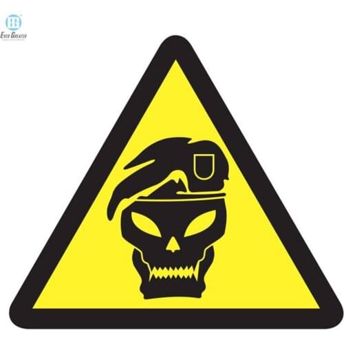 Die Cut Vinyl Car Sticker Yellow-Black Popular Removable Software Sticker Cheap Price Warning Sticker