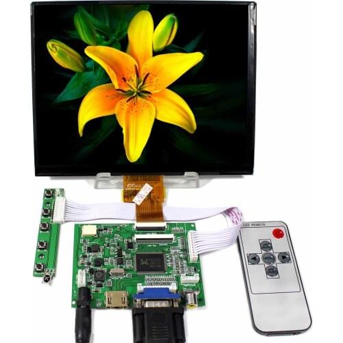 8inch IPS LCD Screen 1024X768 ResolutionH DMI VGA 2AV LCD Controller Board VS-TY2662-V5 Backlight WLED