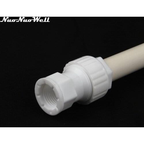 1pc NuoNuoWell POM G1/2" Female Thread to 20mm Tube Straight Quick Connector PVC Pipe Fittings Garden Irrigation Adapter