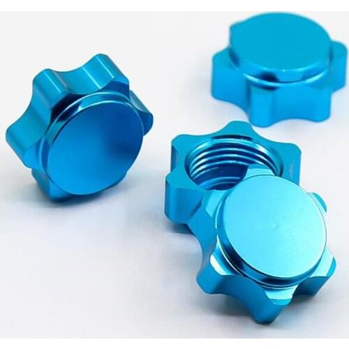 17mm Aluminum Dustproof Nut for 1/8 RC Car Hex Coupler Nut Thread 1.0mm R4 HSP 94762 94886