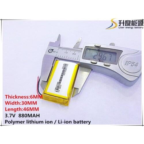 5pcs [SD] 3.7V,880mAH,[603046] Polymer lithium ion / Li-ion battery for TOY,POWER BANK,GPS,mp3,mp4,cell phone,speaker