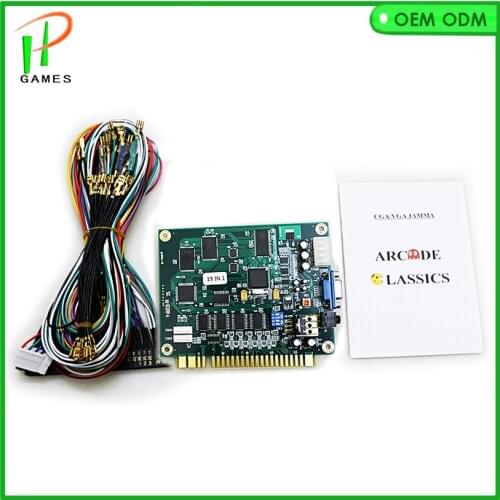 Arcade Jamma 19 in 1 Classical Game PCB for jamma arcade multi game board +28pin jamma loom wire harness
