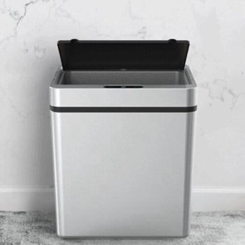 Automatic Pressless ligent Induction Motion Sensor Kitchen Trash Can Wide Opening Sensor Waste Garbage Bin