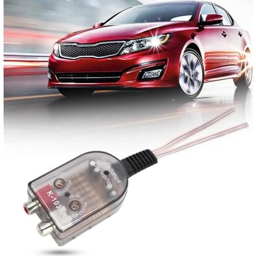 Speaker Car Stero Adjustable Speaker High To Low RCA Line Audio Impedance Converter subwoofer car audio