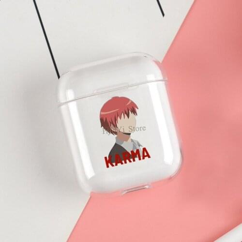 Karma Akabane Assassination Classroom Anime Cases For Apple AirPods 1 2 Case Clear Wireless Bluetooth Earphone Case Shell