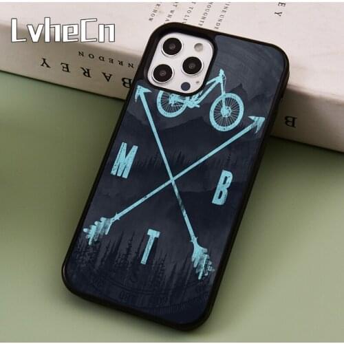 LvheCn mountain bike biker biking cycling Downhill bicycle Phone Case Cover For iPhone SE 2020 6s 7 8 Plus 11 12 Pro X XR XS Max