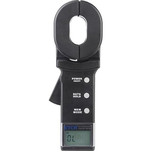 ETCR2000A Digital Clamp On Ground Earth Resistance Tester lightning protection grounding measurement 0-200ohm