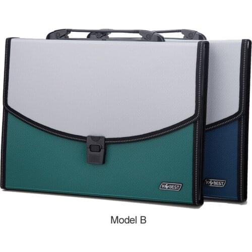 1PC Commercial Business Tote Document Folder Bag A4 Filing Bag Meeting Bag Random Color Delivery