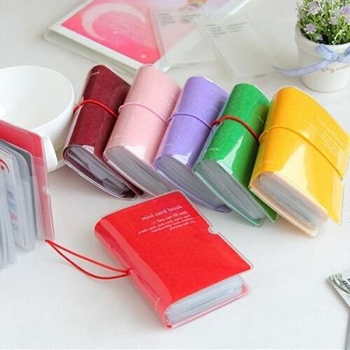 32 Bit Fashion Women Men Credit Card Holder PVC Unisex ID Holders Package Organizer book ID card Business Card holder
